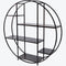 Libra Fitzroy Bronze Emperador Marble Circular Shelving Unit
